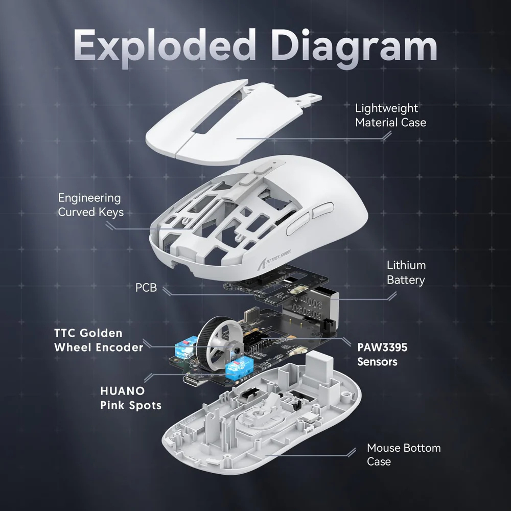 ATTACK SHARK X6 With Charging Dock