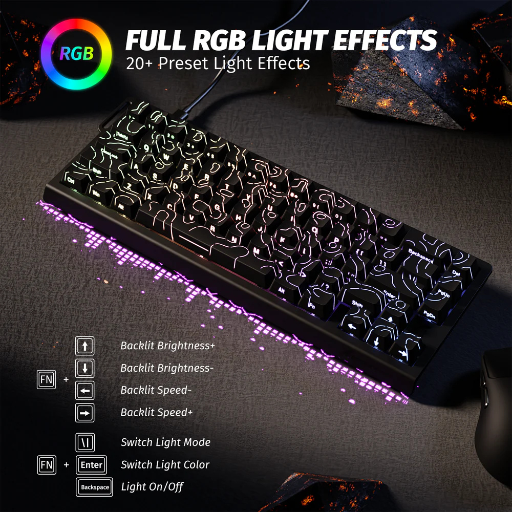 ATTACK SHARK X68 HE Keyboard Magnetic Switch