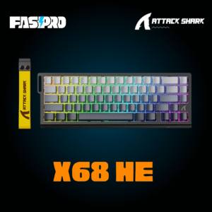 كيبورد مغناطيسي سلكي من اتاك شارك ATTACK SHARK X68 HE